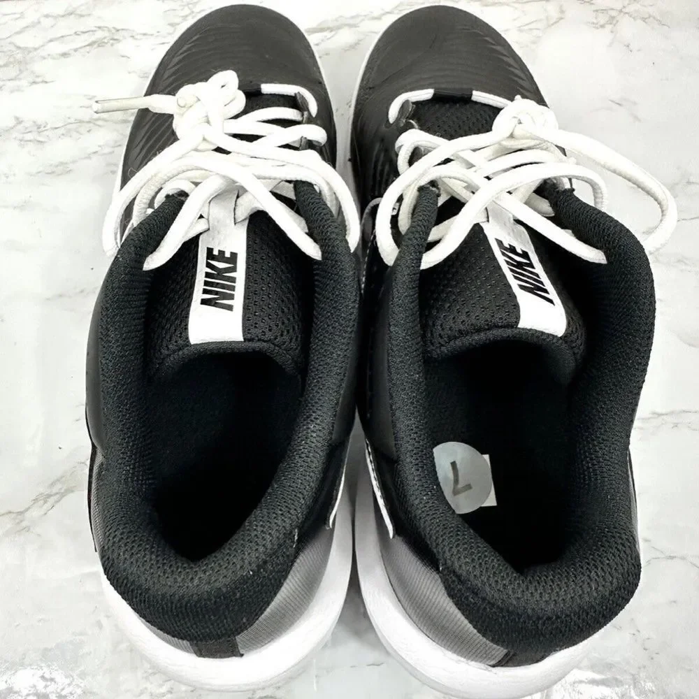 Men's Nike Alpha Huarache‎ 3 Varsity Low Baseball Cleats Black CT0829-003, 7.5